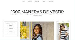 Desktop Screenshot of 1000manerasdevestir.com